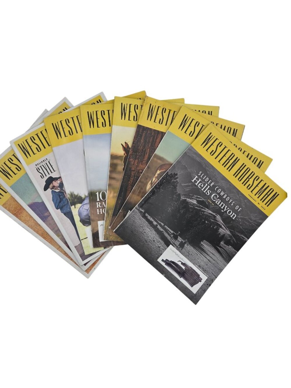 Western Horseman Magazine Lot of 9 Collection  2022